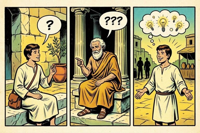 el metodo socratico en comic