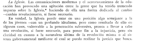fragmento sobre la iglesia del informe rockefeller